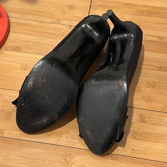 VIGOTTI black heels with front toe bow, women’s 12 - Picture 3 of 3